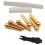 Acoustic Guitar String End Nut Bridge Saddle Abalone Pins Replacements Set (Brass Pins & Bone Saddle Nut) 5