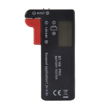 BT-168 PRO Battery Capacity Tester Digital Battery Checker Plastic Portable Cell Tester for AA 1.5V 9V