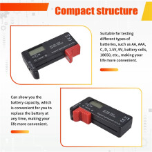 BT-168 PRO Batterie KapazitäT Tester Digitaler Batterie PrüFer Tragbarer Plastik Zellen Tester für AA 1,5V 9V
