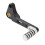 Leva in alluminio anodizzato Monster 1200/821, argento 1