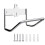 Support pour Échelle, Crochet de Rangement pour Échelle, Support Mural Polyvalent pour Garage, Support Utilitaire Robuste 1