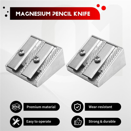4pcs Magnesium Pencil Sharpener Survival Multi-Function Magnesium Alloy Survival Pencil Sharpener 1