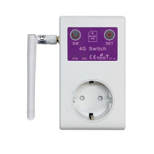 4G Plug GSM SMS Remote Control Temperature Sensor OFF/ Outlet 16A Home Appliance Relay Controller (EU) A