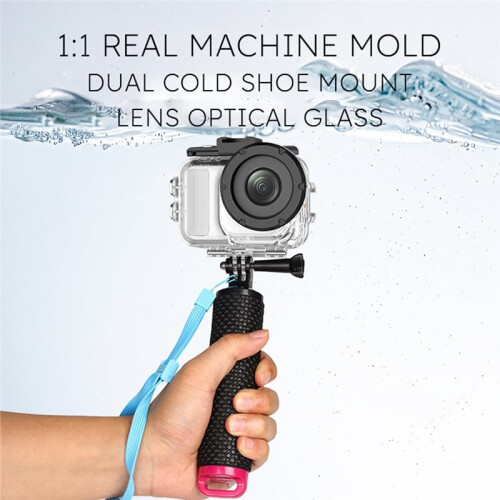 Transparent Waterproof Case for  GO Ultra Action Camera 60m Diving Protective Case Accessories Kit 1