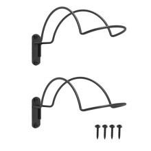 2 PCS Wall Mounted Helmet Rack Helmet Holder Hook Multifunctionnal Metal Rack for Hats Mask Wall Mount Bracket