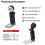 USB Clip Reading Light Folding Book Light Led Reading Light Portable Rechargeable Book Light 6 Brightness Dimmabl Black A 10