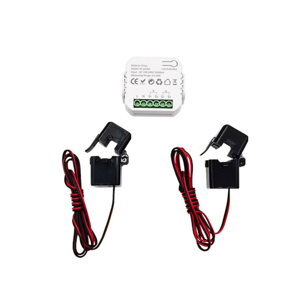 Tuya Zigbee Power Voltage Current Meter App Real- Power Statistics Consumption Querying 2Ct 4712970557878