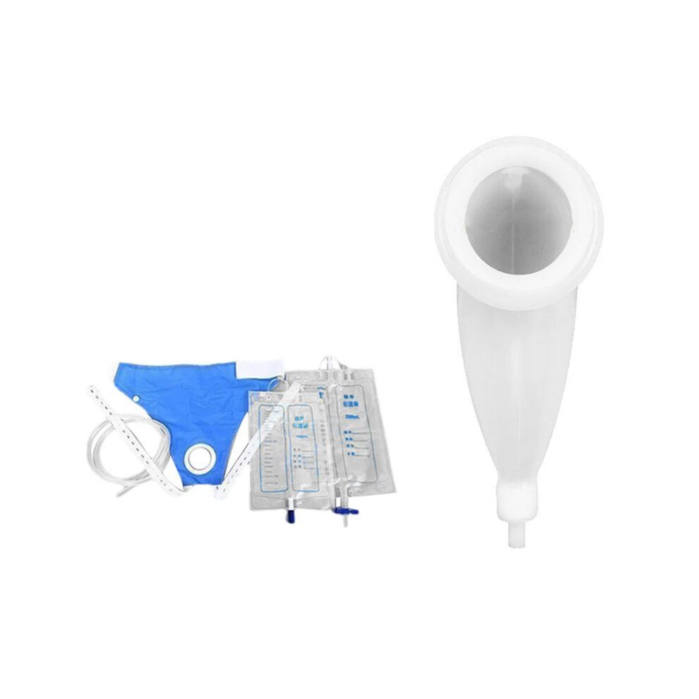 Wearable Urine Collector Catheter Reusable Silicone Urine Bags for Men Leak-Proof Bladder Control Devices