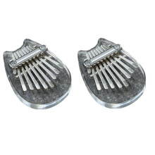 8-Key  Kalimba Rainbow Transparent Crystal Kalimba Finger Piano Instrument Cat