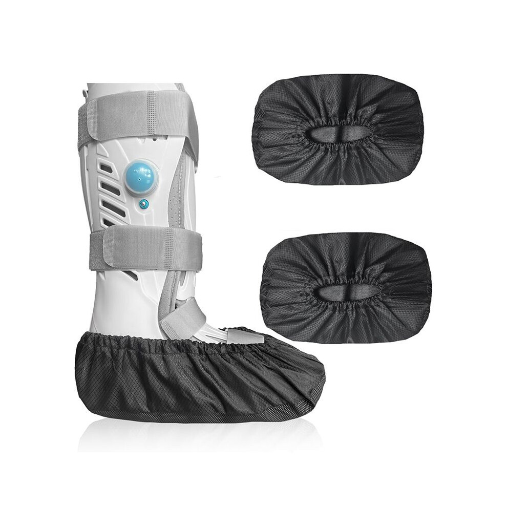 2 Pcs Air Cam Walking Boot Covers,Fracture Cast Boots Shoe Covers for Broken Foot Ankle Recovery with Waterproof