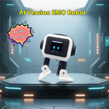 AI EMO Robot ESP32-S3 Main Control 1.54inches Screen Intelligent Interactive Voiceprint Recognition Companion for Child
