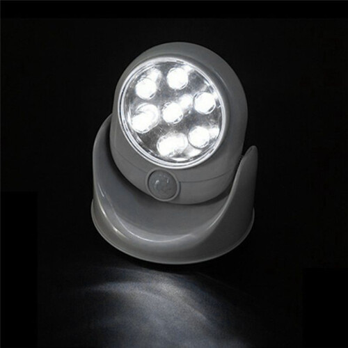7 LED Wireless 360 Degrees Rotation Motion Activated Sensor Ultra Bright Night Light Automatic Infrared Wall Lamp 1
