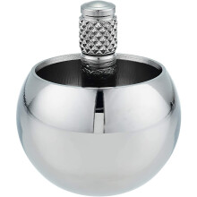 Tippe Top Metal Flip over Top Stainless Steel Top Amazing Toy Gift, Silver