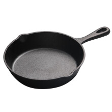 Poêle en Fonte Poêle à Frire Poêle à Frire Durable Sans Produits Chimiques pour Usage IntéRieur et ExtéRieur Grill CuisinièRe Noir B