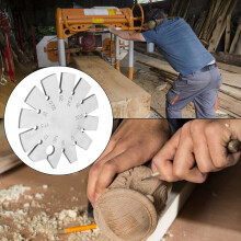 Bevel Gauge Axe Angle Gauge Round Shape Knife Angle Finder Knife Blade Angle Gauge 15-120 for Measuring Knife Angle