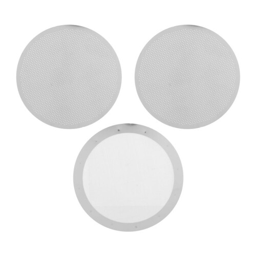 3 Pack Metal Reusable Coffee Filter Mesh for  Coffee Maker Espresso Maker, Silver