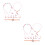2Sets Schmuckset Uhr Armband Haarschmuck Pink 5