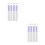 720Pcs Precise Purple Ear Piercing Cleaning Floss with Disposable Use 10