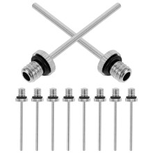 20Stk Metall Ballnadeln Für Pumpen Basketball Fußball Silber