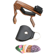 3Sets Professionelles Gitarren-Capo Set Mit Picks Und Stabilem Halter