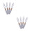 8Stk Leichte Darts Stems Für Stabile - , Transparent 5
