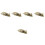 5Stk Messing Hundeskulptur Golden Desktop Figuren 6