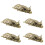 5Stk Messing Hundeskulptur Golden Desktop Figuren 8
