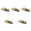 5Stk Messing Hundeskulptur Golden Desktop Figuren 5