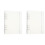 4Stk Leichter Dokumentenordner Mit Robustem Weißem Binder-Cover 4