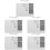 5Sets Paper Scoring Board for Daily Use ABS Material White Craft Tool 8