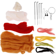 2Sets Nadelfilzset Bunt Für DIY, Haushalt Und Puppenbasteln