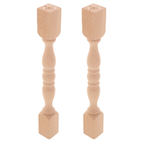 10Stk Handgefertigte Holzbaluster Treppenpfosten Hellholz