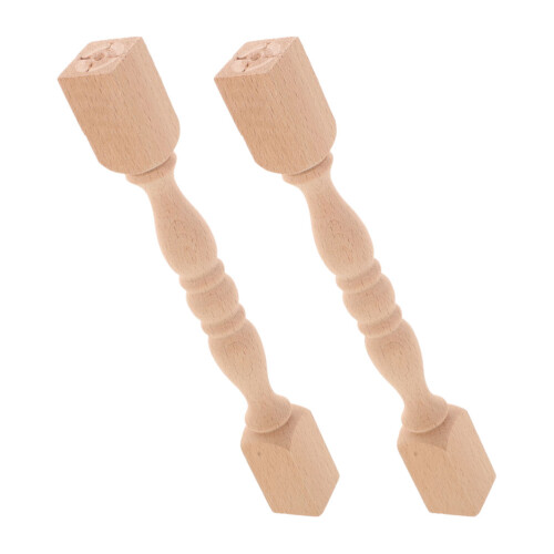 10Stk Handgefertigte Holzbaluster Treppenpfosten Hellholz 1