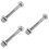3Pcs Suspension Arm Bolts Silver for Front Control Arm Replacement 9