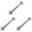 3Pcs Suspension Arm Bolts Silver for Front Control Arm Replacement 4