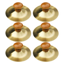 30Stk Kindercymbals Aus Metall Mit Holzgriff, , Handzimbeln