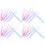 180Pcs Comfortable Grip Plastic Tweezers for Crafting Nail Use 3