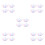 180Pcs Comfortable Grip Plastic Tweezers for Crafting Nail Use 4