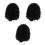3Stk Schwarze Lockige Afro Cosplay Perücke 7