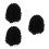 3Stk Schwarze Lockige Afro Cosplay Perücke 4