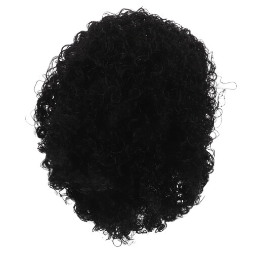 3Stk Schwarze Lockige Afro Cosplay Perücke 1