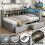 3ft Single Daybed with Two Storage Drawers and Beside Storage 13