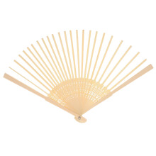 3Stk Bambusrahmen Fächer DIY Japanisch Faltbar Hellgelb Robust