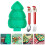4Stk Weihnachtsbaum Servierplatte Baby Mit Fächern Und Buntem Design 11