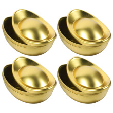 12Stk Dekorative Blechdose Mit Deckel, Süßigkeiten Aufbewahrung Gold