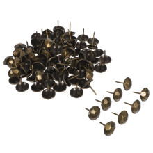 100Stk Runde Möbelstifte Kupfer Polsternägel Antik Olivgrün