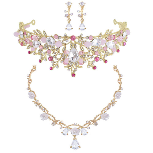 5Sets Krone Und Schmuck Set Aus Metall Mit Und Ohrclips