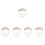 5Sets Krone Und Schmuck Set Aus Metall Mit Und Ohrclips 7