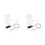 2Sets Durable Grey Hearing Amplifier Holder Cord with Anti-Lost Design 5