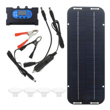 3Sets Portable Solar Kit Pet Polysilicon Outdoor 30W Type-C Controller